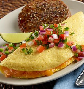Cheddar Omelet & Breakfast Sausage