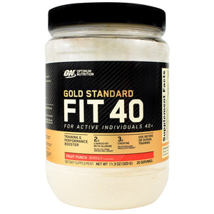 Fit 40 Performance Booster, Fruit Punch, 20 Servings (11.3 oz)