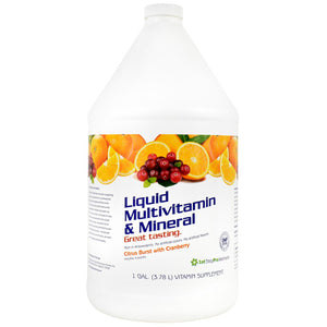 Liquid Multivitamin & Mineral, Citrus Burst With Cranberry, 1 Gal (3.78 L)