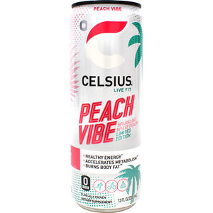 Celsius, Peach Vibe, 12 (12 fl oz) Cans