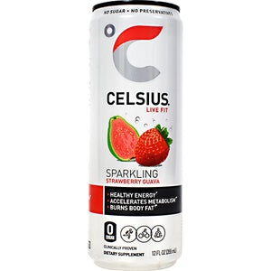 Celsius, Sparkling Strawberry Guava, 12  (12 fl oz) Cans