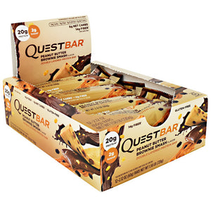 Quest Protein Bar, Peanut Butter Brownie Smash, 12  (2.12 oz)Bars