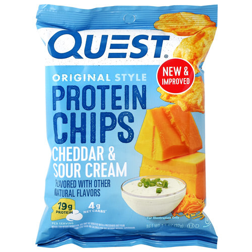 Protein Chips, Cheddar & Sour Cream, 8 (1.1 oz ) Bags