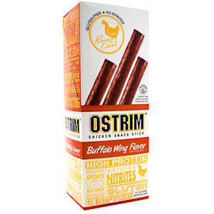 Ostrim Chicken Snack Stick, Buffalo Wing Flavor, 10 - 1.5 oz sticks