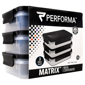 Meal Prep Containers, 3 - 24 oz Containers