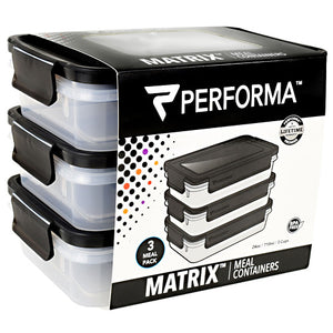 Meal Prep Containers, 3 - 24 oz Containers