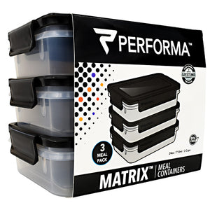 Meal Prep Containers, 3 - 24 oz Containers