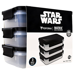 Meal Prep Containers, 3 - 24 oz Containers